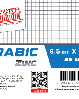rabic Zn 6.5mm x 1m x 25m 011476