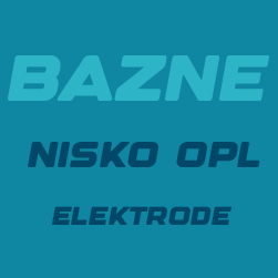 Nisko legirane Bazične elektrode