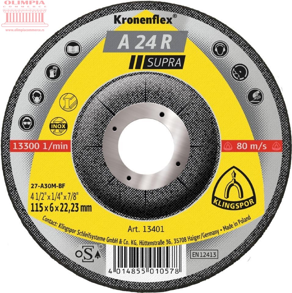 A24R SUPRA KLINGSPOR 115x6mm 70975