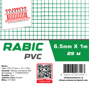 Rabic PVC 6.5mm x 1m x 25m  ( 011482 )