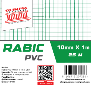 Rabic PVC 10mm x 1m x 25m  ( 011481 )