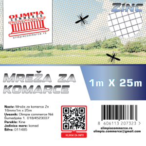 Komarnik pocinkovani 1m x 25m  ( 011485 )