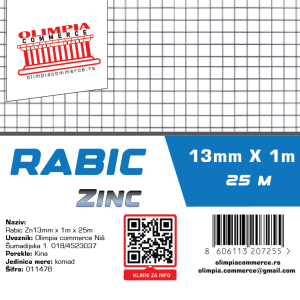 Rabic Zn 19mm x 1m x 25m  ( 011479 )
