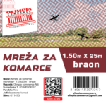 Komarnik braon 1.5m x 25m ( 011475)