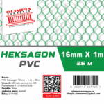 heksagon PVC 16mm x 1m x 25m 011465