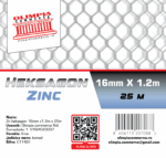 heksagon mreža Zn 16mm x1.2m x 25m - Image 2