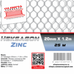 heksagon mreža Zn 20mm x1.2m x 25m 011463