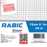 Rabic Zn 13mm x 1m x 25m ( 011478 )